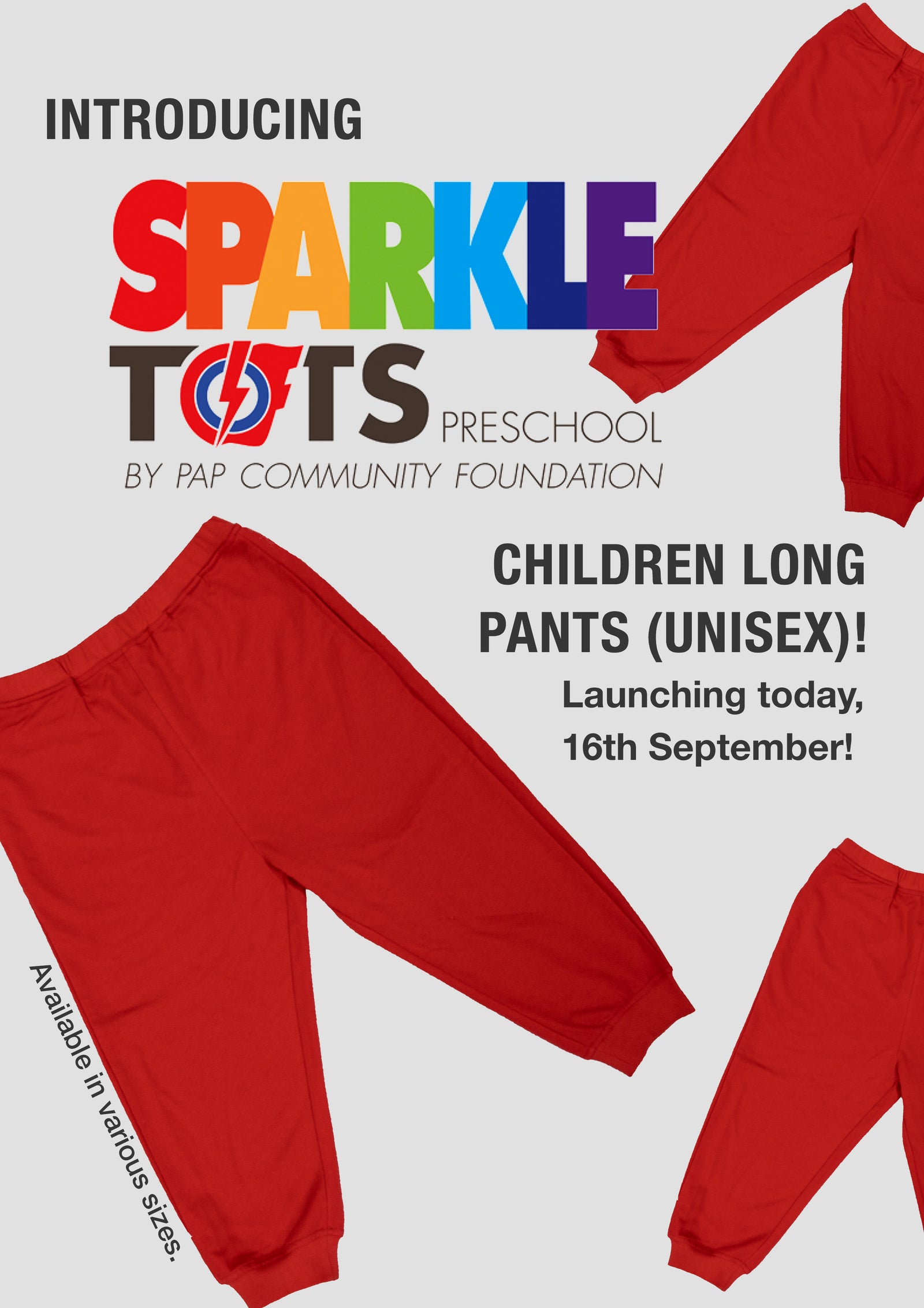 PCF Sparkletots Long pants poster