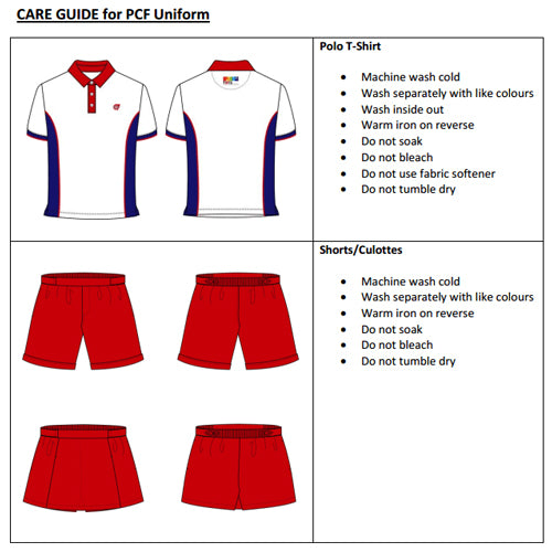 PCF Sparkletots Sizing chart