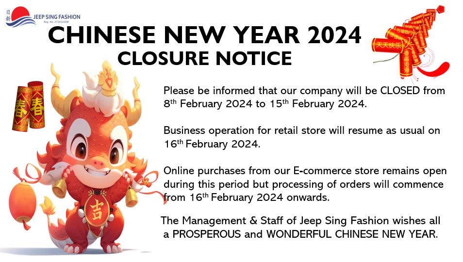 Chinese New Year 2024 Closure Notice