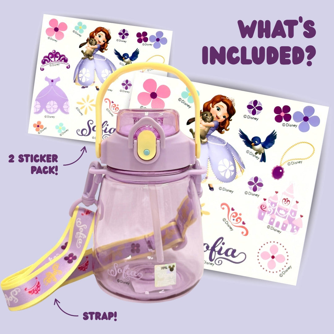 Princess Sofia / Marvel's Super Heroes Tritan Water Bottles w Strap 450ml