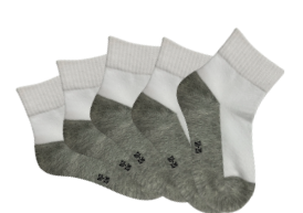 (BUNDLE OF 5 PAIRS)  Basic Preschool Socks