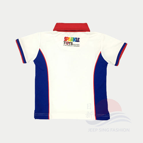 PCF Sparkletots Unisex Polo T-shirt back view